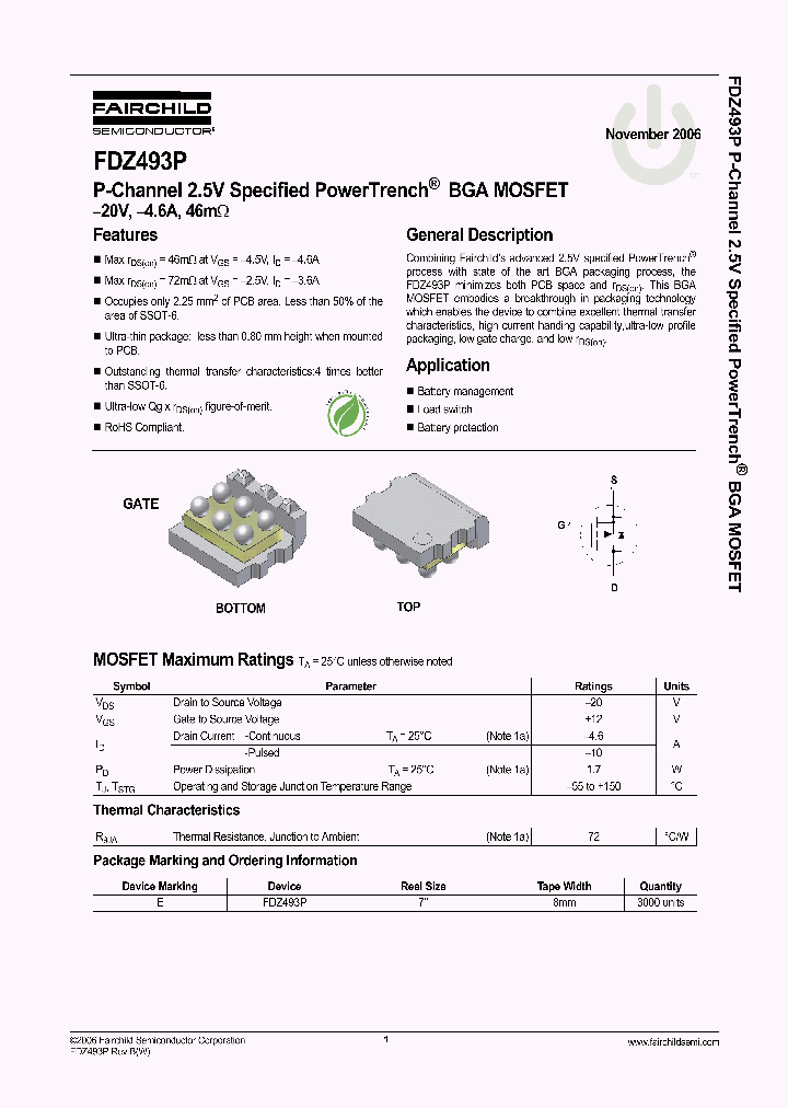 FDZ493P_1239903.PDF Datasheet