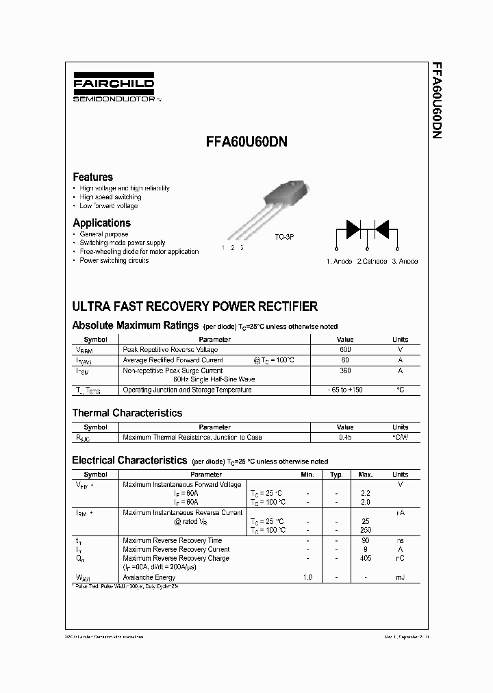 FFA60U60DN_1239975.PDF Datasheet