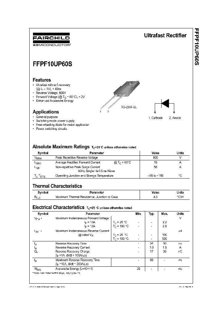 FFPF10UP60S_1240057.PDF Datasheet