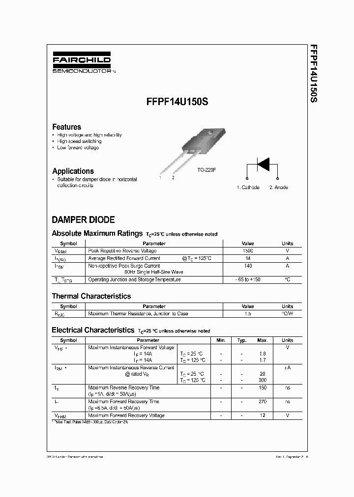 FFPF14U150S_1240058.PDF Datasheet