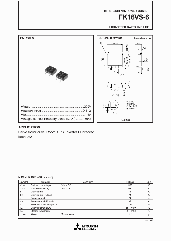 FK16VS-6_1160098.PDF Datasheet