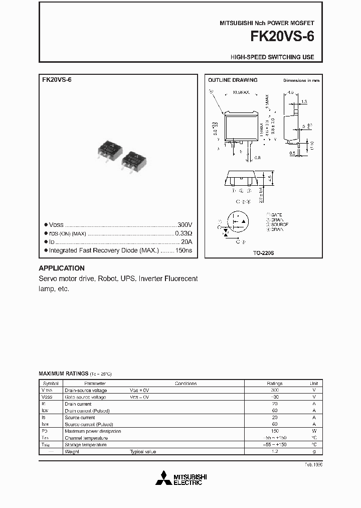 FK20VS-6_1240548.PDF Datasheet