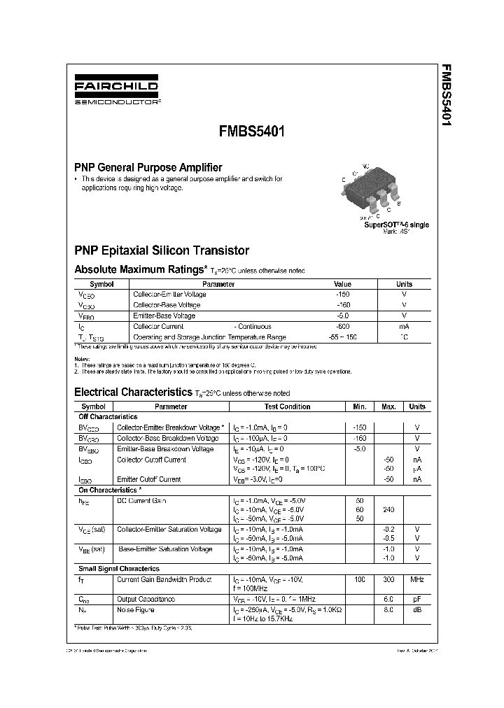 FMBS5401_1240907.PDF Datasheet