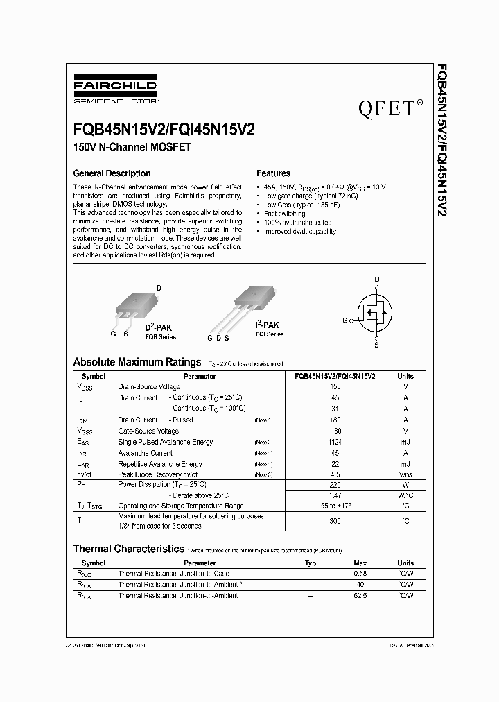 FQI45N15V2_1241615.PDF Datasheet