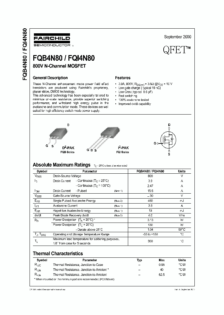 FQI4N80_1241623.PDF Datasheet