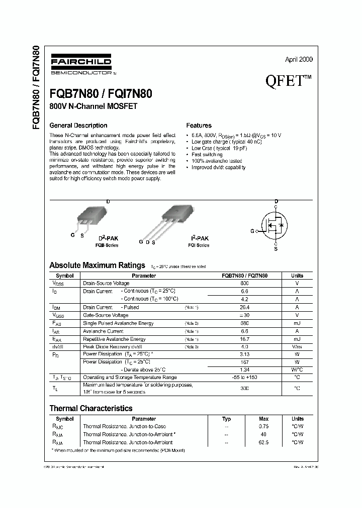 FQI7N80_1241668.PDF Datasheet