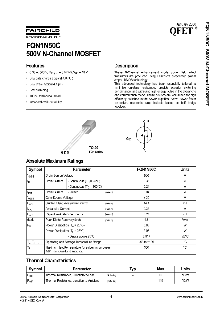 FQN1N50C_1241687.PDF Datasheet