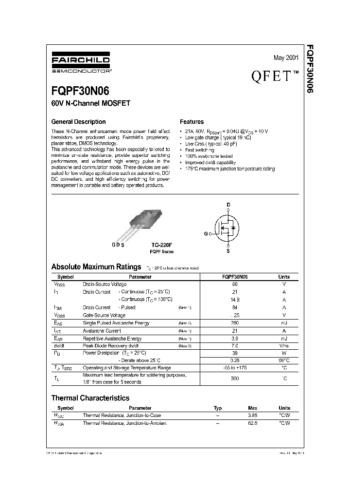 FQPF30N06_1241846.PDF Datasheet