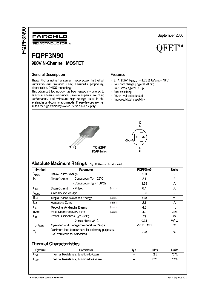 FQPF3N90_1241860.PDF Datasheet