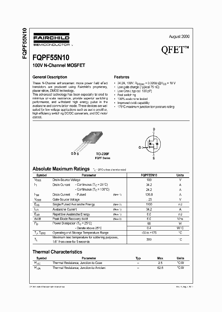 FQPF55N10_1241875.PDF Datasheet
