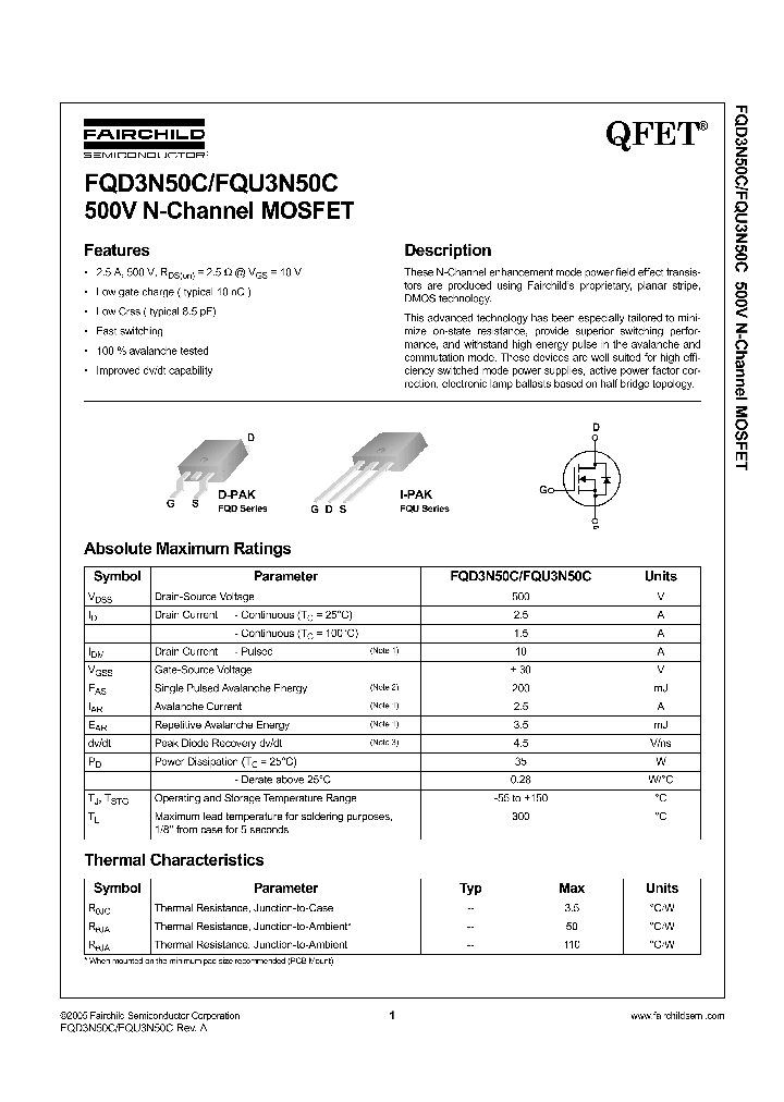 FQU3N50C_1241982.PDF Datasheet