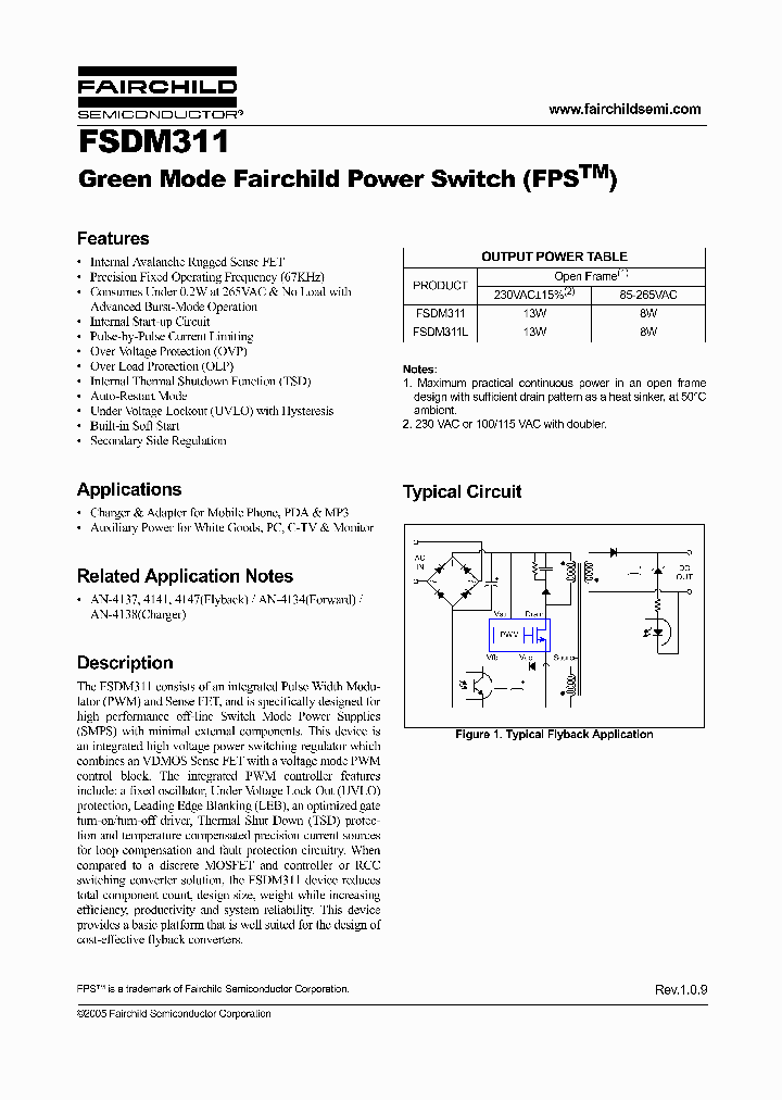 FSDM311L_1242892.PDF Datasheet