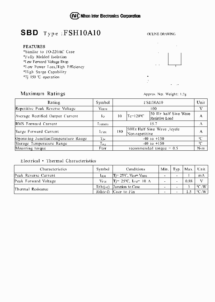 FSH10A10_1077839.PDF Datasheet