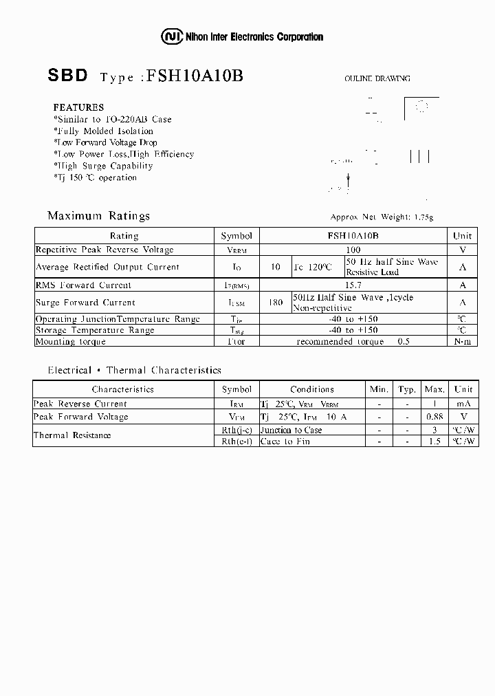 FSH10A10B_1077840.PDF Datasheet