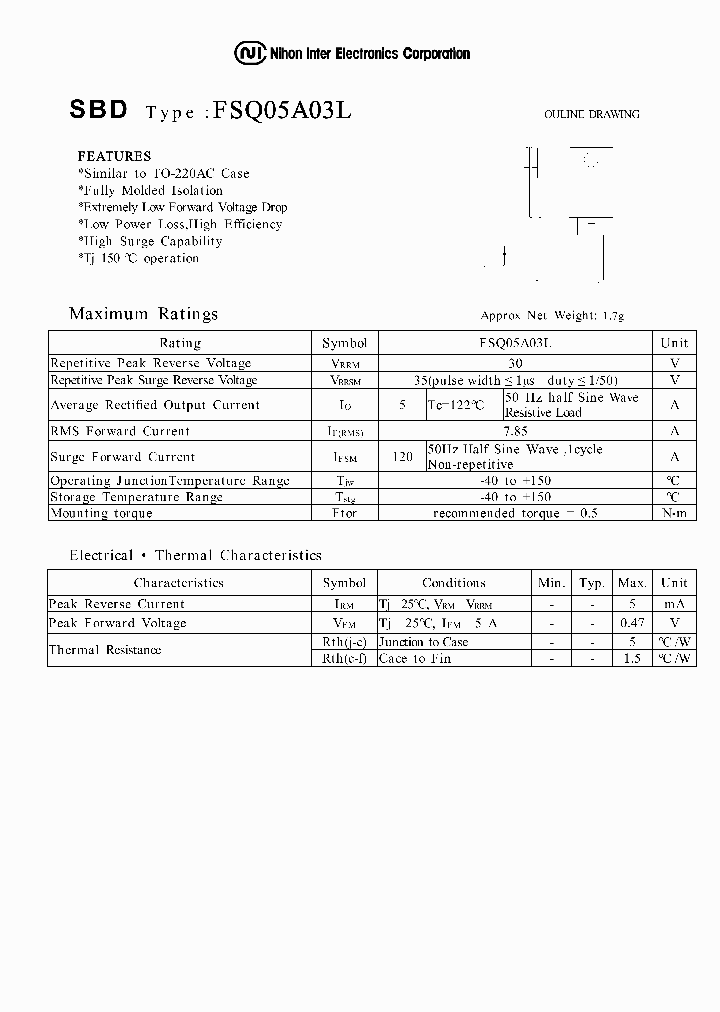 FSQ05A03L_1058327.PDF Datasheet