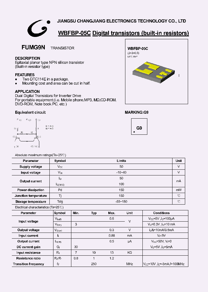 FUMG9N-WBFBP-05C_1243387.PDF Datasheet