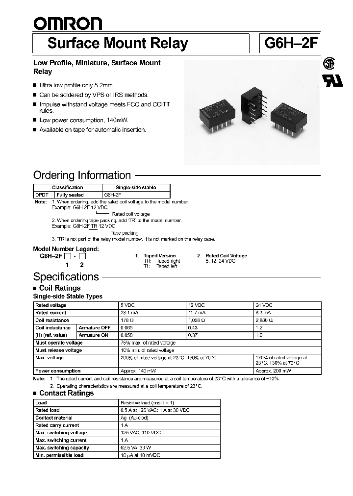 G6H-2FTR-12VDC_653252.PDF Datasheet
