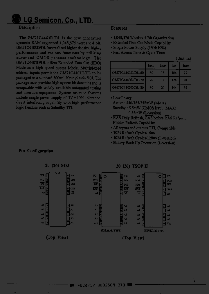 GM71C4403DT-80_1245200.PDF Datasheet