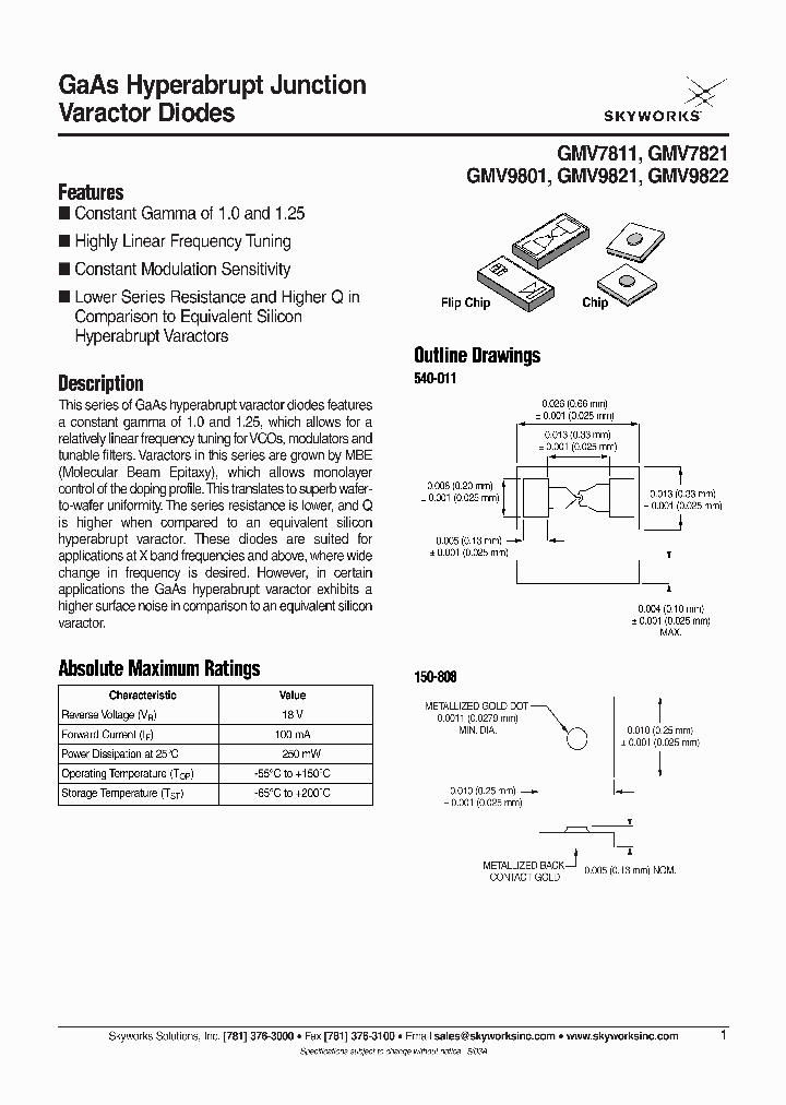 GMV9822-000_1245406.PDF Datasheet