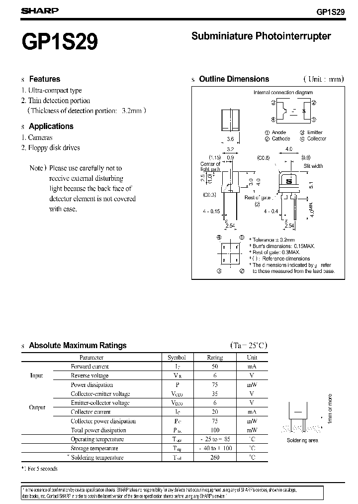 GP1S29_1245533.PDF Datasheet