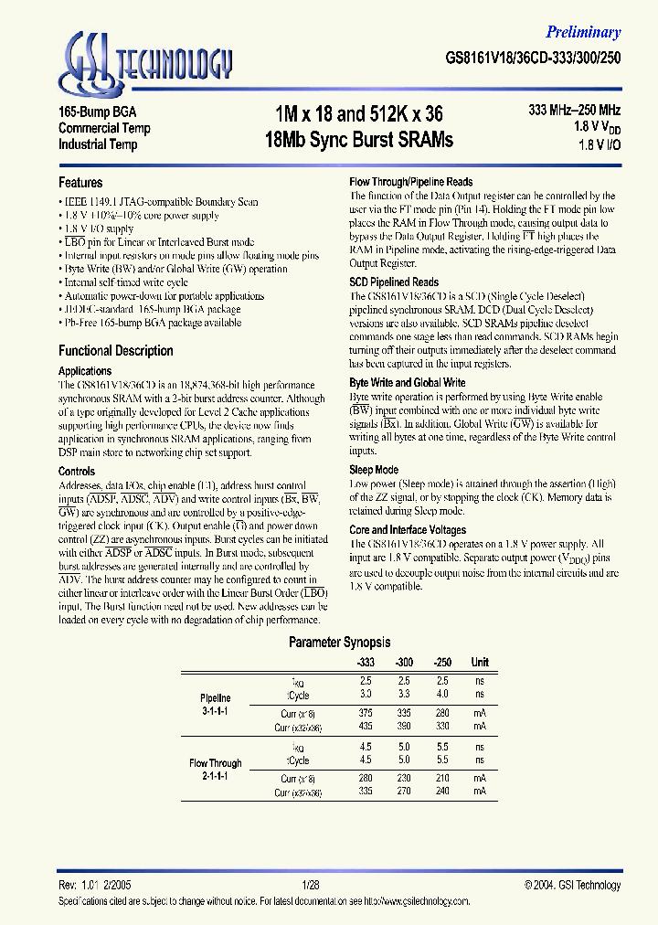 GS8161V18CD-333_1178776.PDF Datasheet