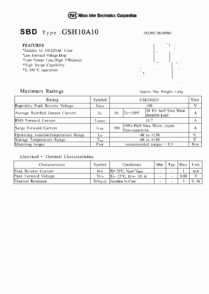 GSH10A10_1246191.PDF Datasheet