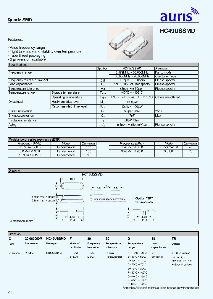 HC49USSMD_1247467.PDF Datasheet