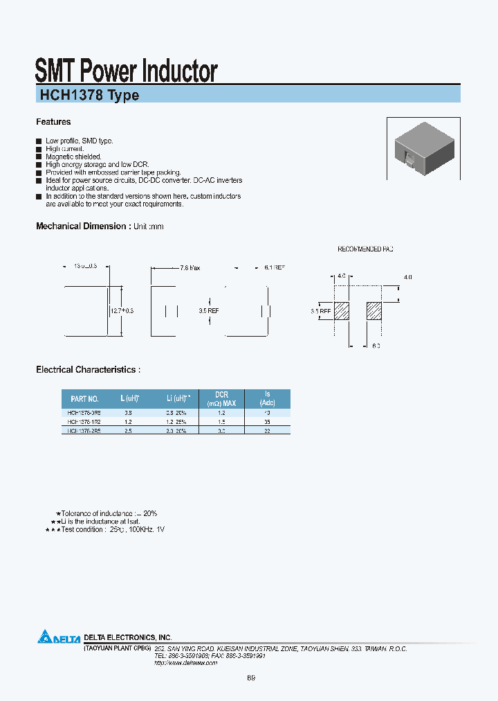 HCH1378-2R5_1247702.PDF Datasheet