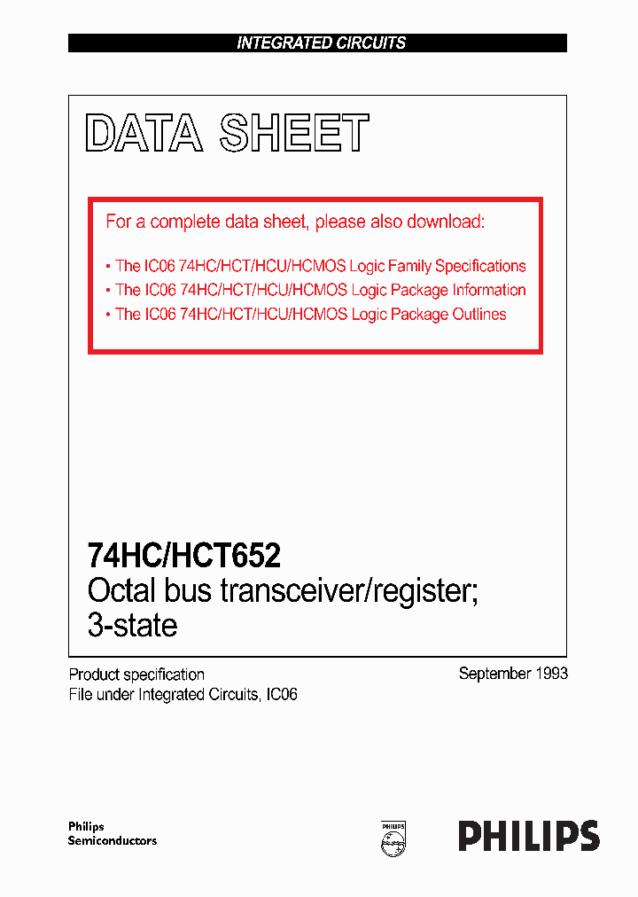 74HC652_1122669.PDF Datasheet