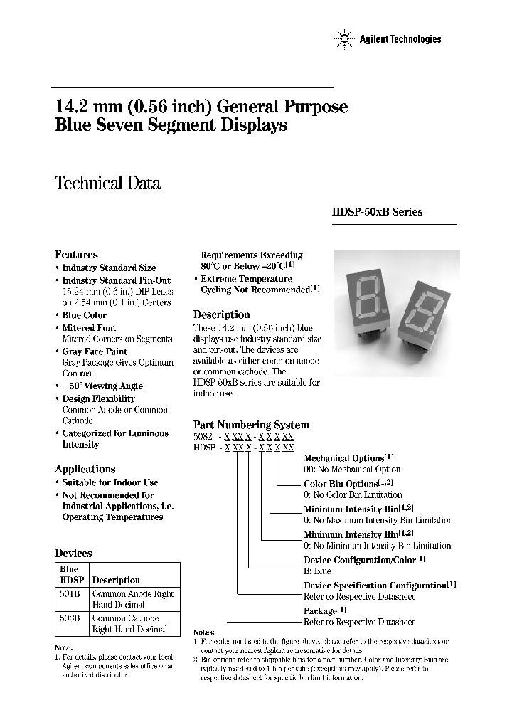 HDSP-50XB_1248706.PDF Datasheet