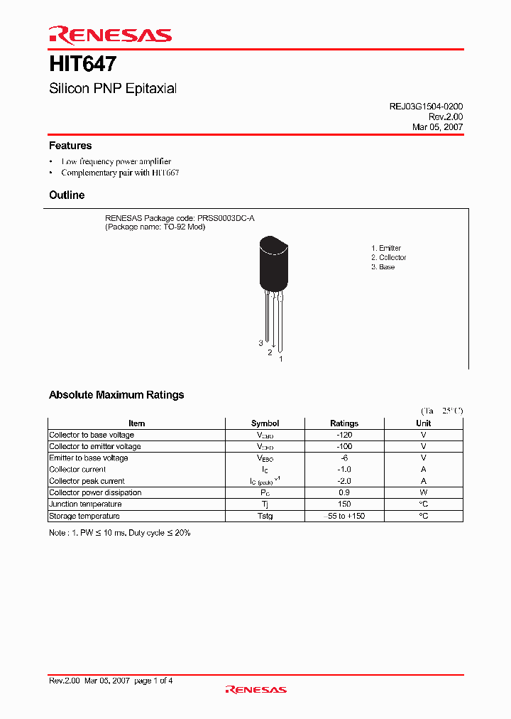 HIT647TZ-EQ_1250057.PDF Datasheet