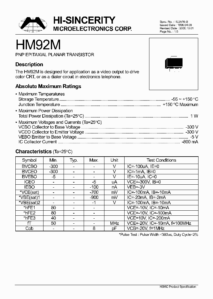 HM92M_1250457.PDF Datasheet