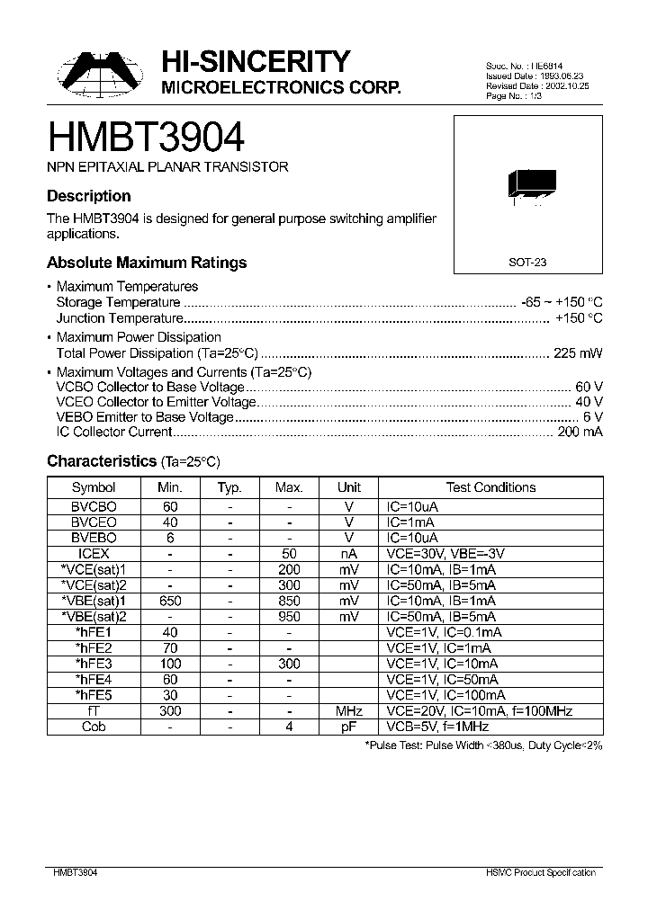 HMBT3904_1250473.PDF Datasheet