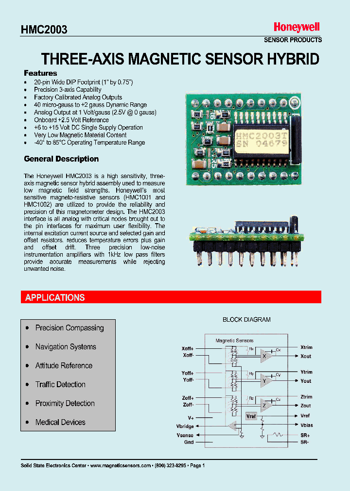 HMC2003_1250520.PDF Datasheet Download --- IC-ON-LINE