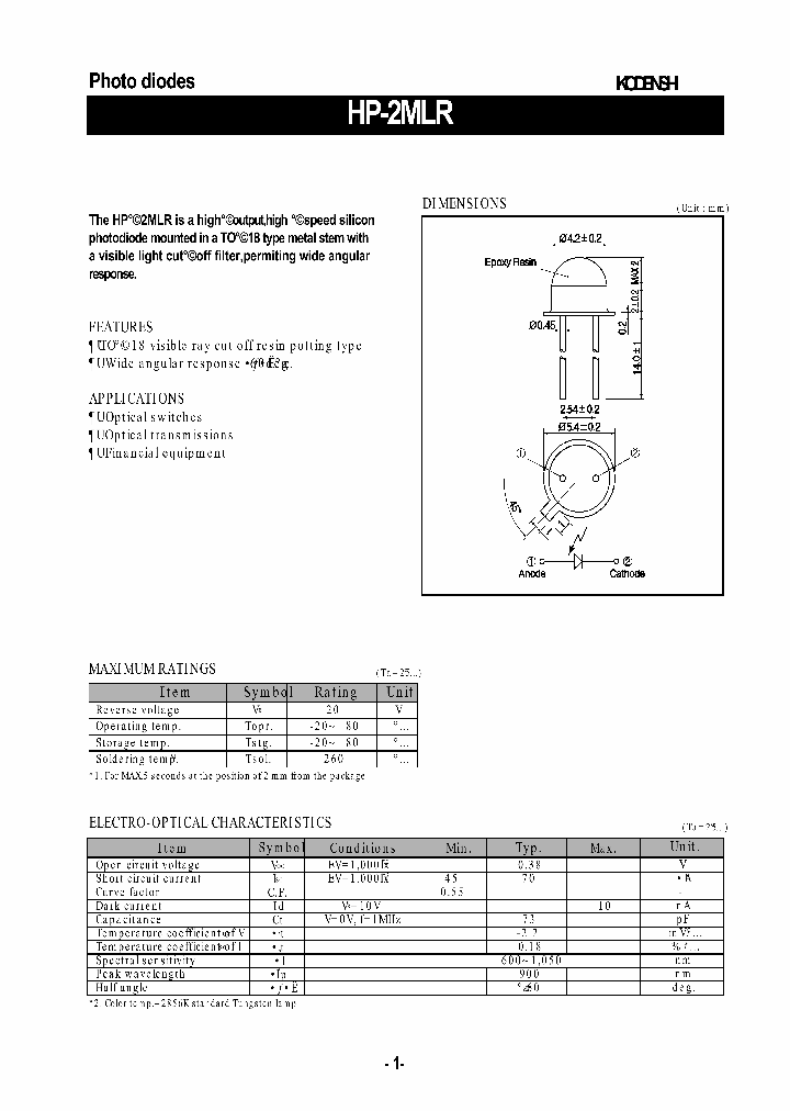 HP-2MLR_1250948.PDF Datasheet