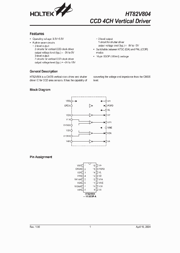 HT82V804_1251667.PDF Datasheet