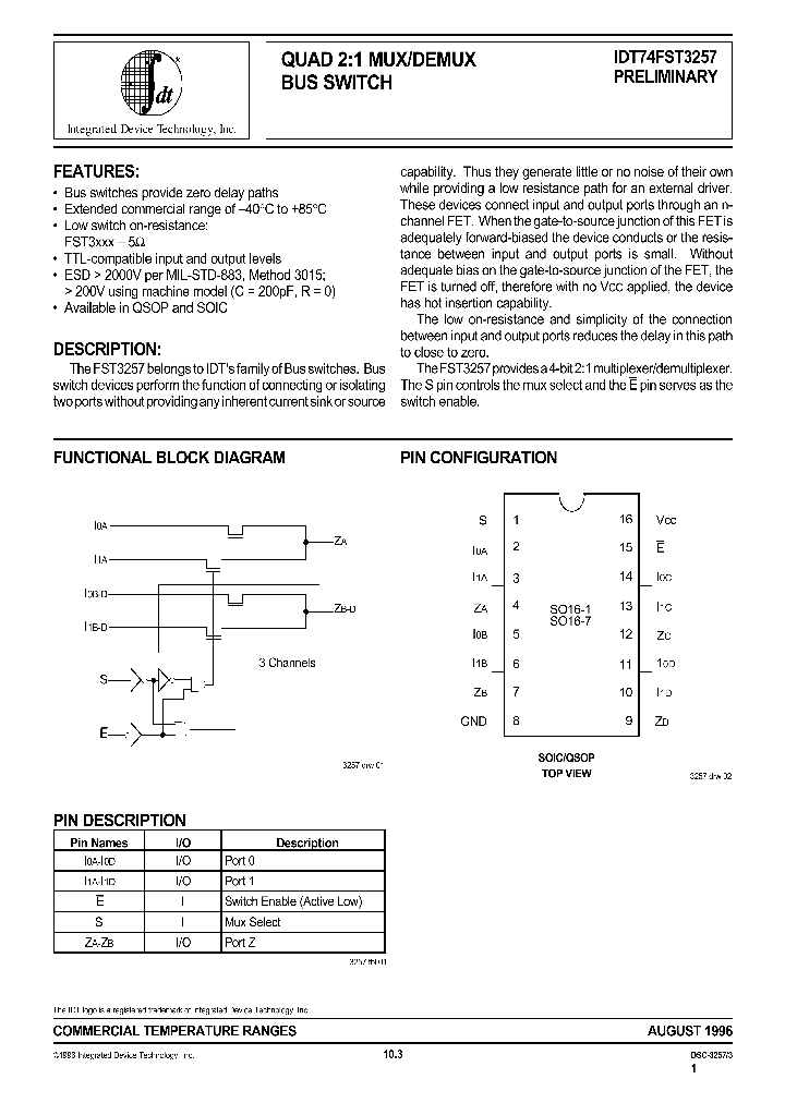 IDT74FST3257_1029268.PDF Datasheet