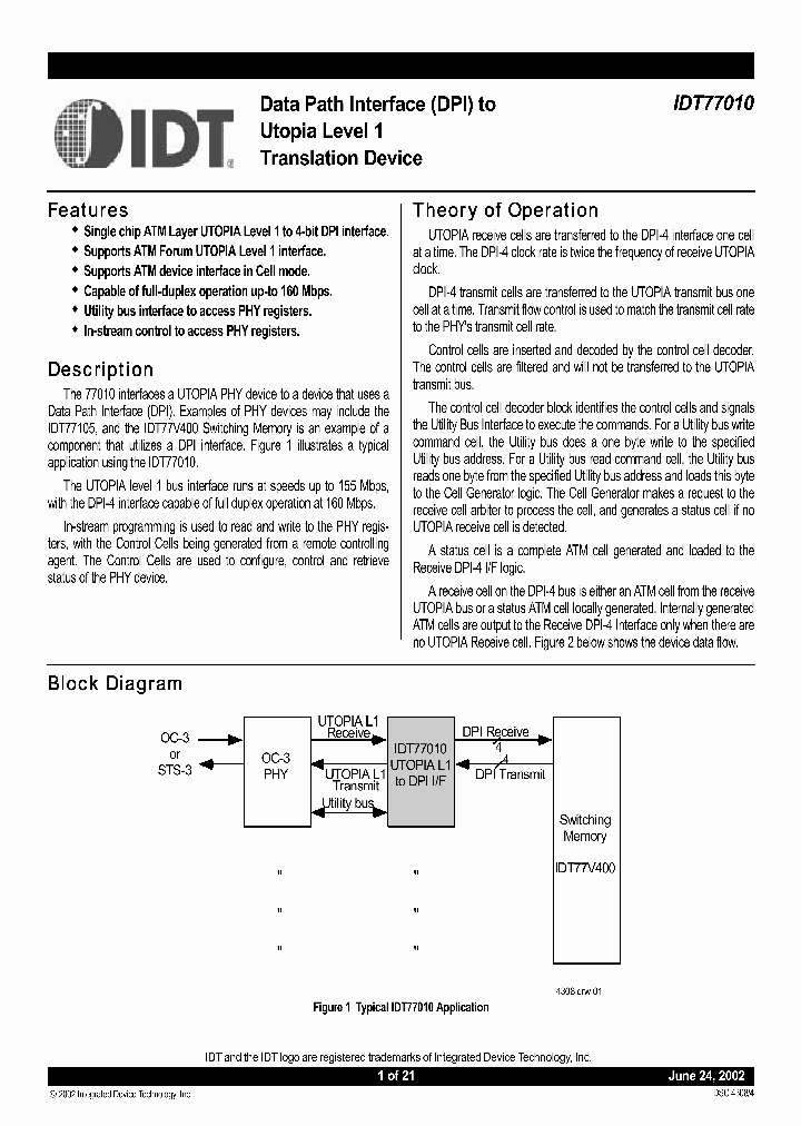 IDT77010L155PQF_1049270.PDF Datasheet