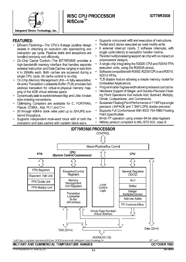 IDT79R3500_1254131.PDF Datasheet