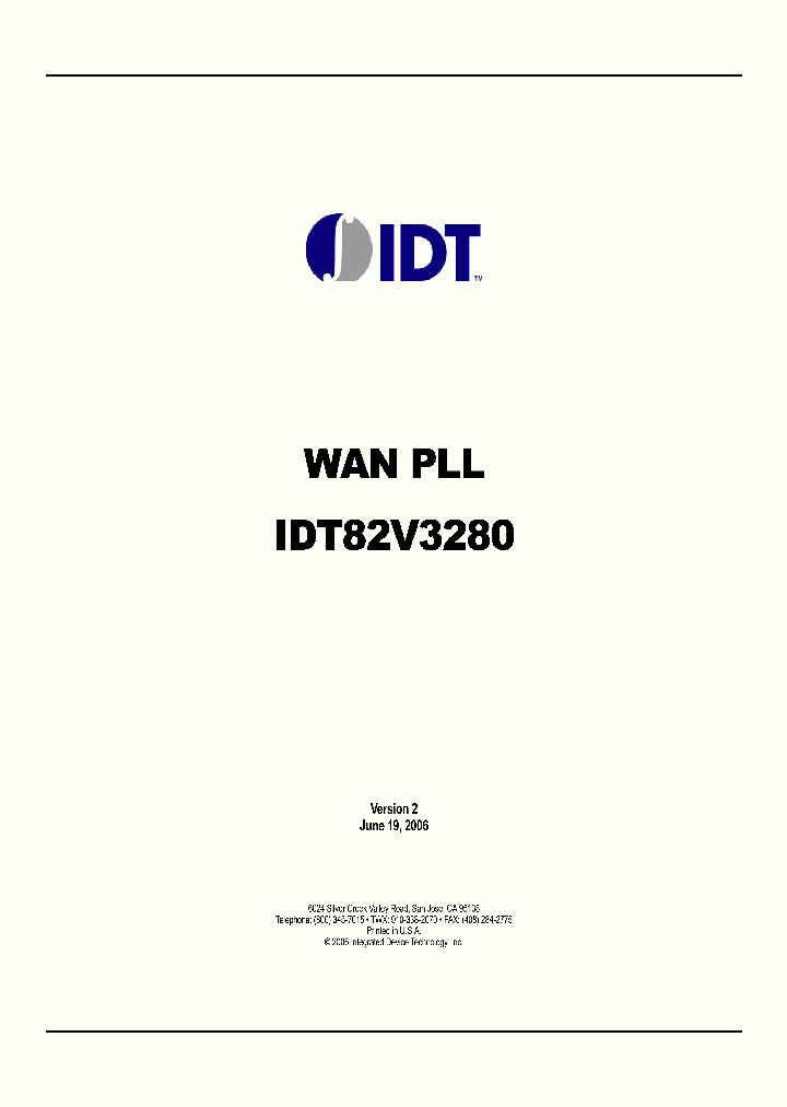 IDT82V3280_1057981.PDF Datasheet