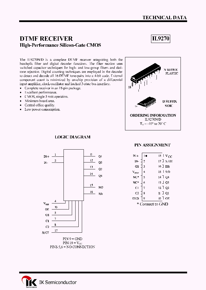 IL9270N_1254424.PDF Datasheet Download --- IC-ON-LINE