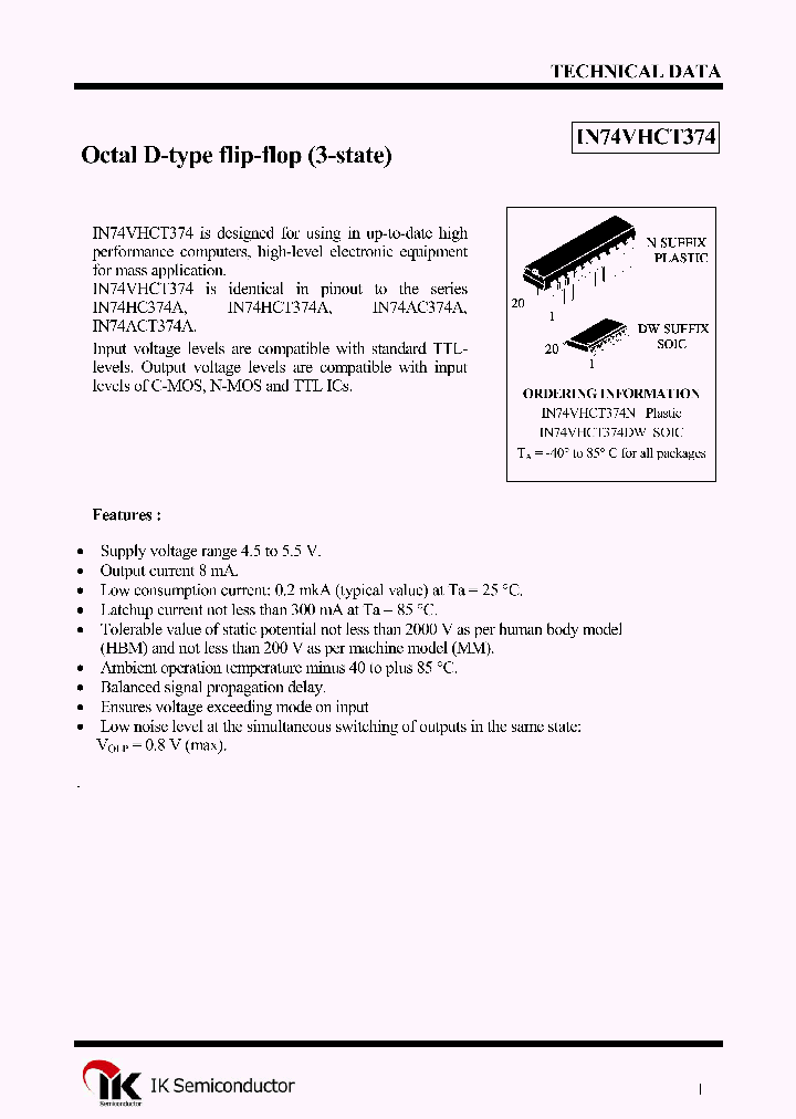 IN74VHCT374N_1254885.PDF Datasheet