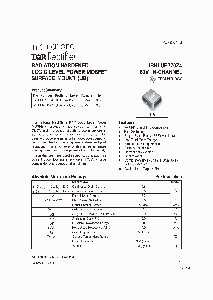 IRHLUB770Z4_1256580.PDF Datasheet