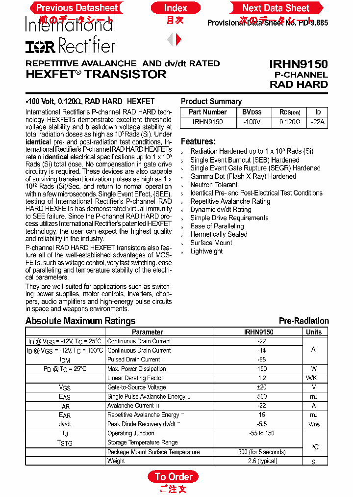 IRHN9150_1256638.PDF Datasheet