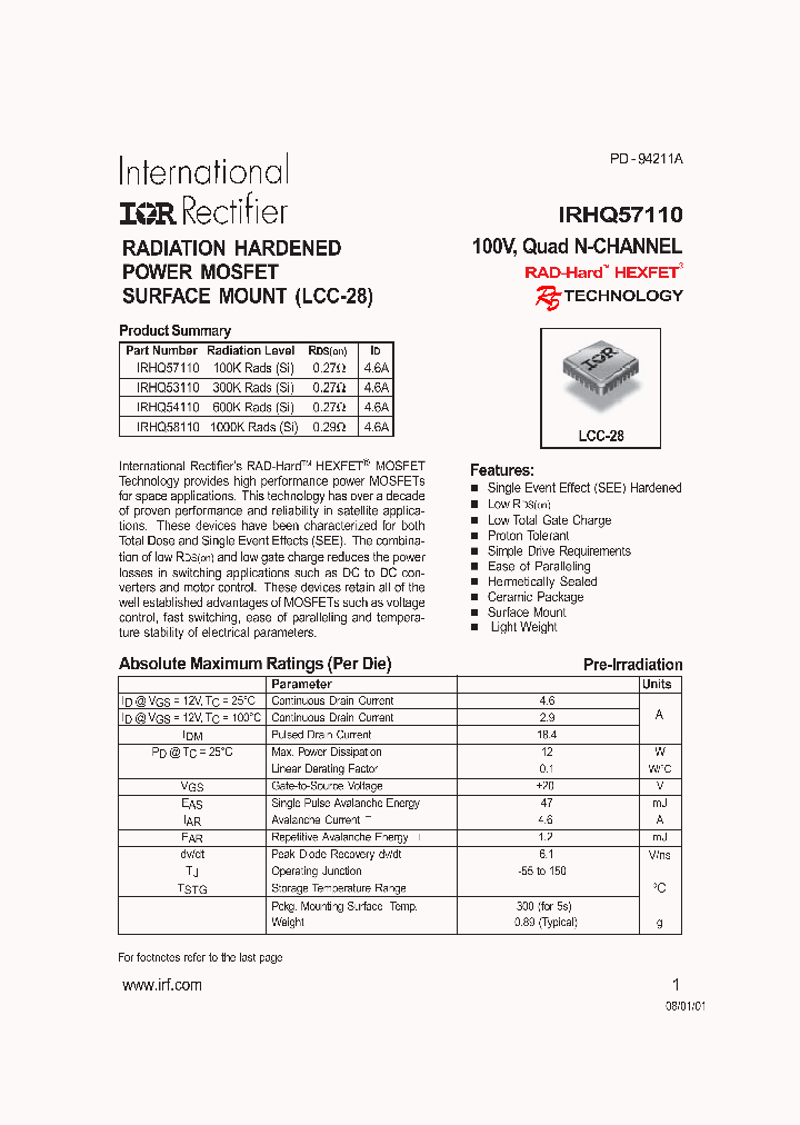 IRHQ58110_1256683.PDF Datasheet