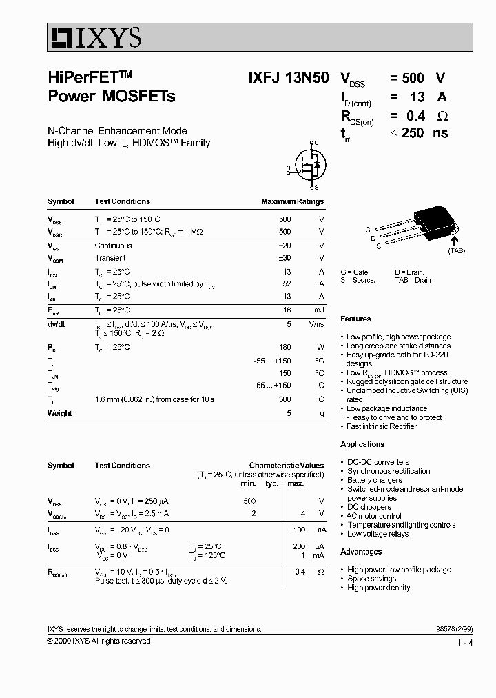 IXFJ13N50_1257982.PDF Datasheet