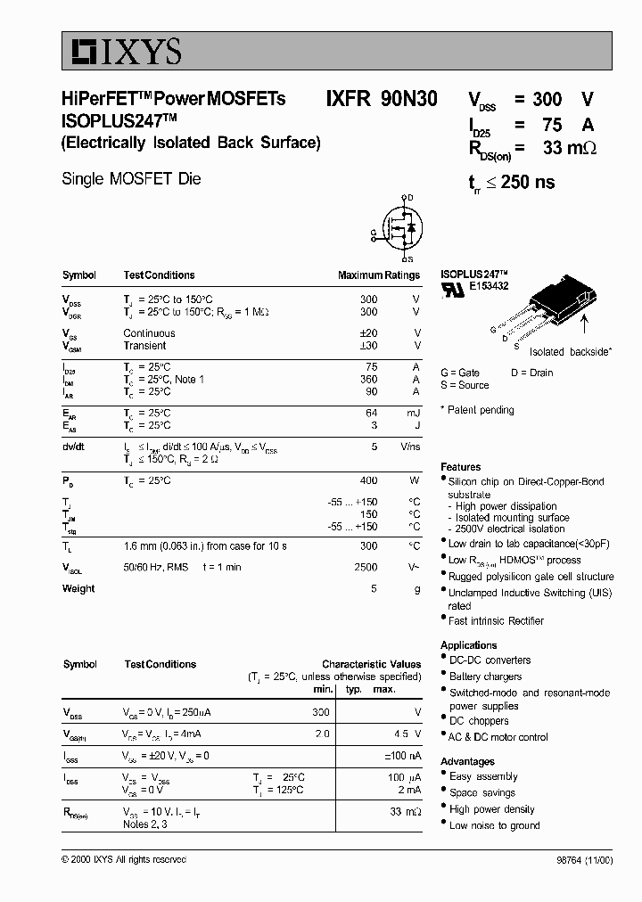 IXFR90N30_1258051.PDF Datasheet