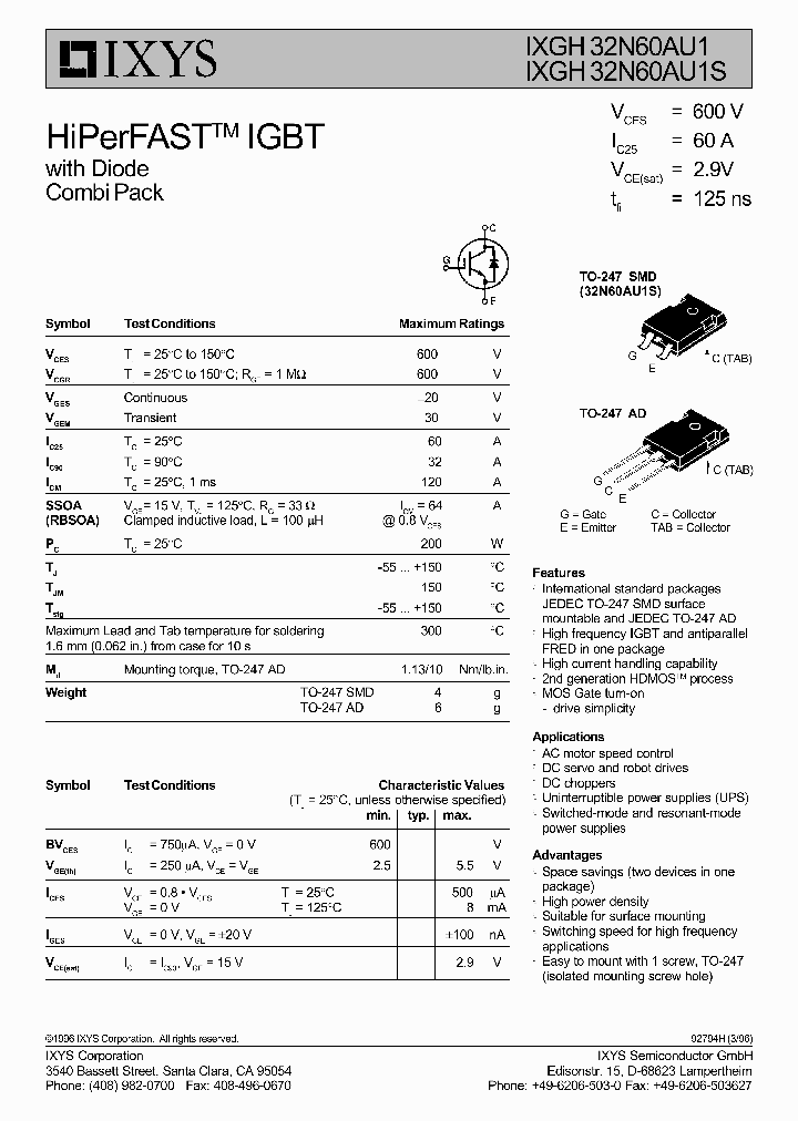 IXGH32N60AU1S_1258130.PDF Datasheet