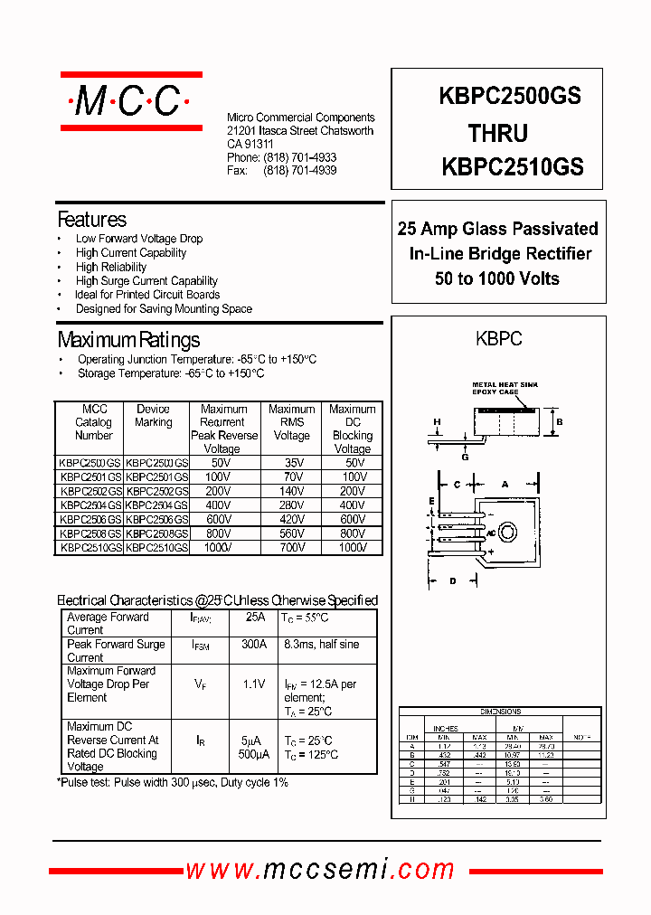 KBPC2510GS_1259910.PDF Datasheet
