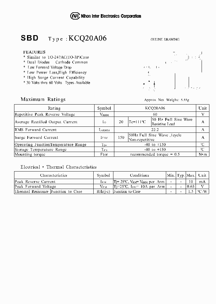 KCQ20A06_1260081.PDF Datasheet